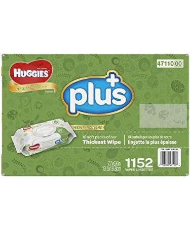 Huggies Natural Care Plus Baby Wipes 1 152 ct - Hypoallergenic with Aloe & Vitamin E - Fragrance-Free & Alcohol-Free - Buy Online on SooperMarket.com