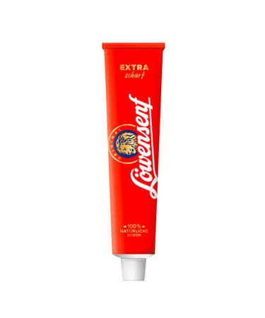 Dsseldorfer Lwensenf - Extra Scharf - (200 Ml/8.4 Oz Tube) - Very Hot Mustard Thats Original for Sure