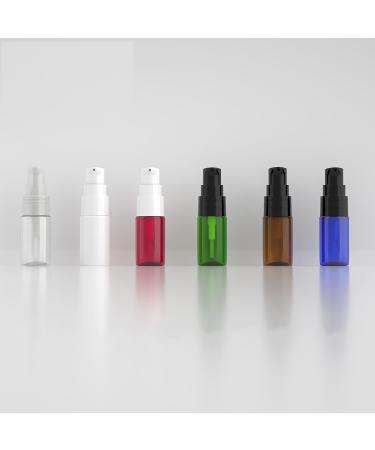 ZEOABSY 12 Pieces 10 ml White Lotion Bottles with WhiteÂ Pump 10ml Empty PET Plastic Lotion Pump Bottle Cosmetic Gel Travel Container for Cosmetic Make up Cleaning + 2 x Funnel White 10ml - Buy Online on SooperMarket.com