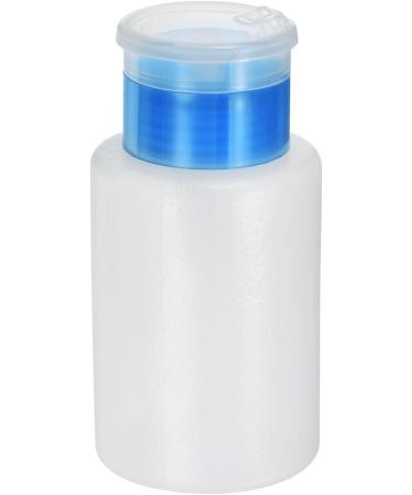 sourcing map Solvent Alcohol Dispensers 180ml(6.1oz) Straight Push Down Liquid Dispenser Pump with Sealing Stainless Steel Lid for Acetone Cleanser Polish Remover Blue Straight Blue - Buy Online on SooperMarket.com