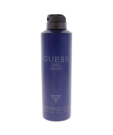 GUESS Factory 1981 Indigo Men Body Spray 6 oz,GESBLM009 Body Spray 6.0 Ounce
