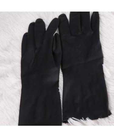 Beaupretty Professional Black Latex Gloves for Hair Intake - Reusable Handheld Salon Accessories (2 Pairs) - Buy Online on SooperMarket.com
