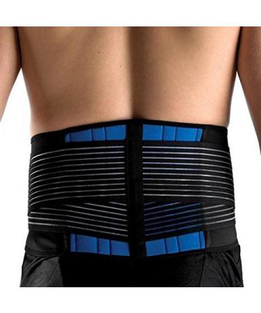 Jalzdieod Unisex Back Support Belt Elastic Brace Support Lumbar Posture Correction L - Buy Online on SooperMarket.com
