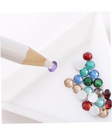 1PC Nail Art Drawing Pen Hook Flower Carving Nail Pen Rhinestones Picker Beauty Makeup Manicure Tool White. - Buy Online on SooperMarket.com
