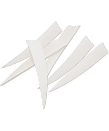 OBTOUTDOOR 60PCS 4 Inch Shield Cut Natural Arrow Feathers - Right Wing Fletchings for Bow Hunting and Target Practice - Buy Online on SooperMarket.com