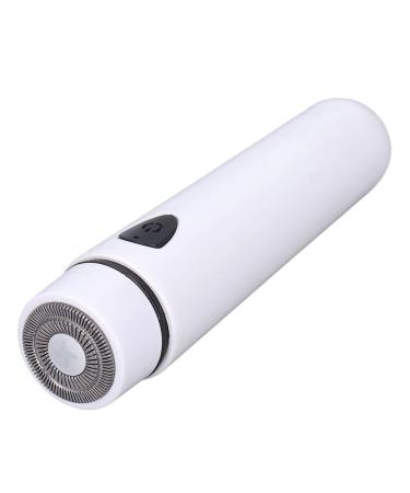 Mini Electric Shaver Powerful Motor Blade Low Noise Safety Portable Travel Shaver Shaving Flexible for Men Women Compact Design (White)