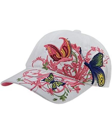 Qchomee Baseball Caps for Young Girls - Fashionable Snapback Hat with Sun Protection - Foldable Sport Sun Hat (White) - Buy Online on SooperMarket.com