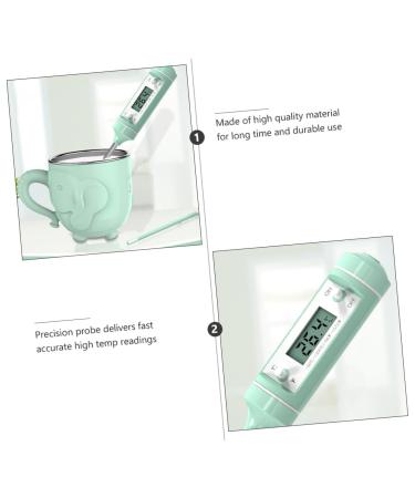 Unomor Stainless Steel Thermometer Set - 2pcs LED Water & Baby Food Thermometer for Feeding Bottles - Green 18.5x3cm - Buy Online on SooperMarket.com