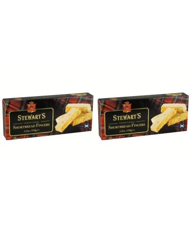 Stewart's Scotland - Traditional Shortbread Fingers (150g) - Traditionally Made Luxury Scottish Shortbread Delicious Melt-in-Mouth Biscuits Ideal Treat to Share 40 Years Heritage (Pack of 2)