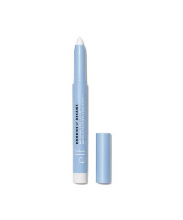 e.l.f. Cookies 'N Dreams No Budge Shadow Stick  Longwear  Smudge-Proof Eyeshadow With Built-In Sharpener  Limited Edition Shade  Sweet Cream