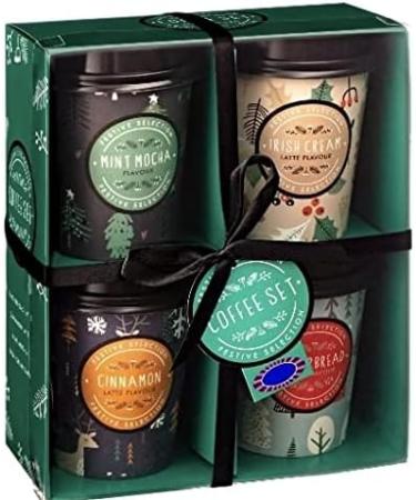 Festive Coffee Collection Gift Set Medium Cups Instant Coffee 4 22G - Buy Online on SooperMarket.com