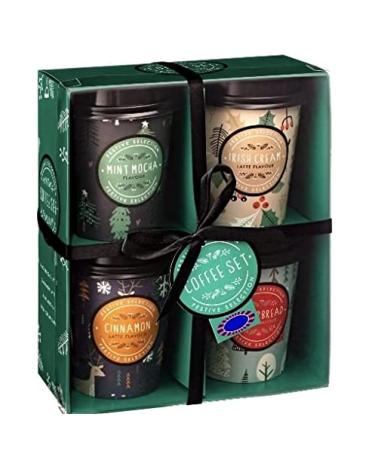 Festive Coffee Collection Gift Set Medium Cups Instant Coffee 4 22G