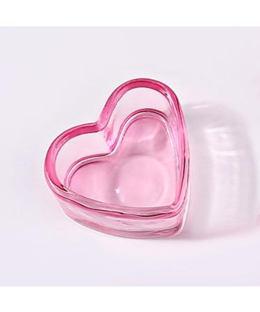 minkissy Nail Dappen Cup Heart Shape Dappen Dish Cups Acrylic Nail Dish Bowl Monomer Dish Glass Decorative Nail Brush Cup Manicure Tool Supply Pink - Buy Online on SooperMarket.com