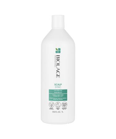 Biolage Scalp Sync Conditioner | Weightlessly Soothes & Nourishes To Promote A Healthy-Looking Scalp | Paraben Free | For All Hair Types | Cruelty Free | Vegan | Salon Conditioner 33.80 Fl Oz (Pack of 1)