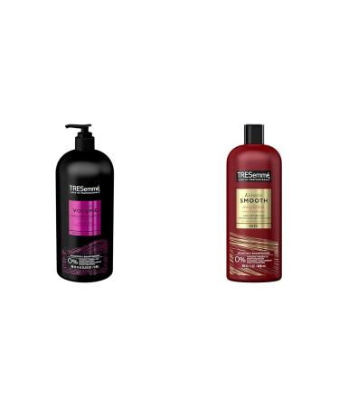 TRESemm 24 Hour Volume Shampoo for fine hair & Keratin Smooth Shampoo for frizzy hair Lamellar Discipline formulated with Pro Style Technology 828 ml Shampoo + Shampoo 828 ml