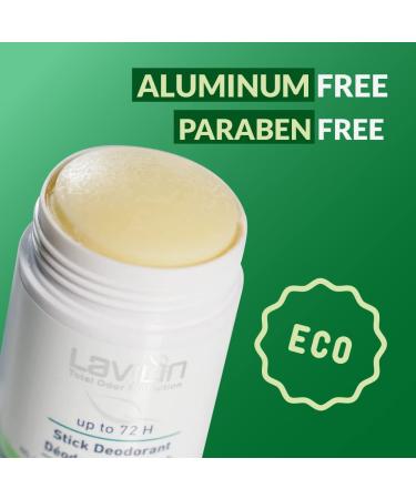Lavilin Aluminum Free Natural Deodorant for Women and Men - Up to 72 Hours Odor Control - Buy Online on SooperMarket.com