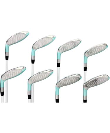 New Majek Seafoam Teal Senior Ladies Golf Hybrids Irons Set - Complete Lightweight Package with Utility Clubs - Senior Women's Flex - Buy Online on SooperMarket.com