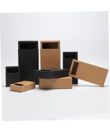 KOMBIUDA 20pcs Mini Boxes Paper Boxes for Wedding Favor Boxes Kraft Paper Drawer Tea Travel Size 3 Black - Buy Online on SooperMarket.com