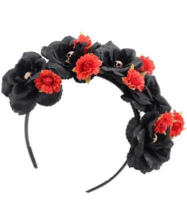 minkissy Day Of The Dead Headband Mexican Flower Skull Crown Hair Hoop Cosplay Party Headwear Halloween Headpiece Costume for Women Girls Ladies - Buy Online on SooperMarket.com