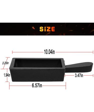 100oz Cast Steel Ingot Mold for Gold Silver Copper Aluminum Brass - Buy Online on SooperMarket.com