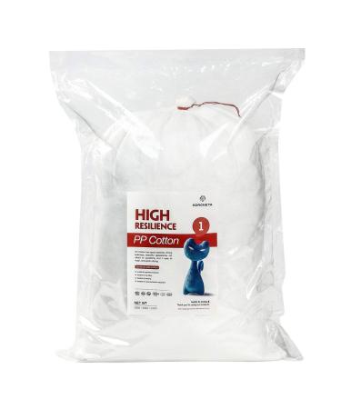 KORONETA 250g/8.8oz Premium Polyester Fiber,White,Doll or Pillow Stuffing