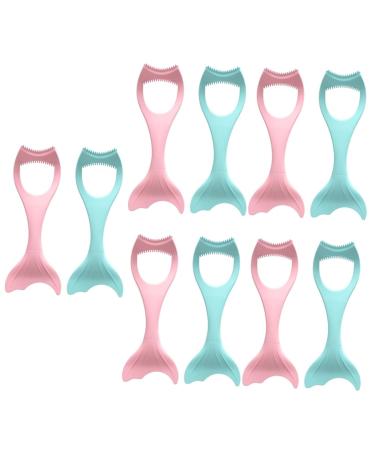 Mipcase 10 Pcs Mascara Brush Make up Tools for Eyes Reusable Eyeliner Tools Makeup Lash Applicator Women Eyeliner Mascara Drawing Lipstick Girl Miss