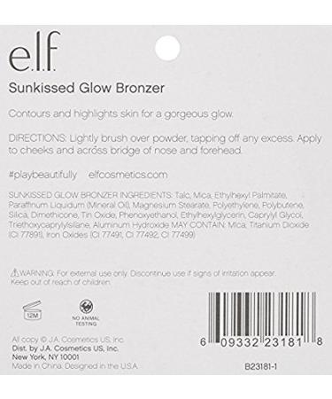 e.l.f. Cosmetics Sunkissed Glow Bronzer Highlighter Contour Makeup - 2 Pack - Buy Online on SooperMarket.com