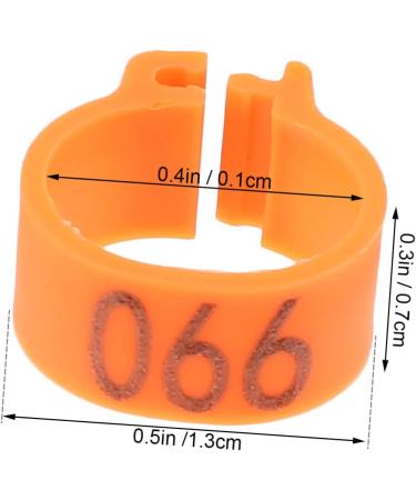FOMIYES 300 Pcs Pigeon Anklet Ring Protector Parrot Leg Ring Foot Ring for Pigeon Xuan Feng Birds Baby 1.3X1.3CMx3pcs Orangex3pcs - Buy Online on SooperMarket.com