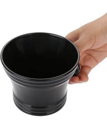 Plastic Shaving Soap Bowl | Black Shaving Mug for Men | Shave Cream and Soap Bowl - Buy Online on SooperMarket.com