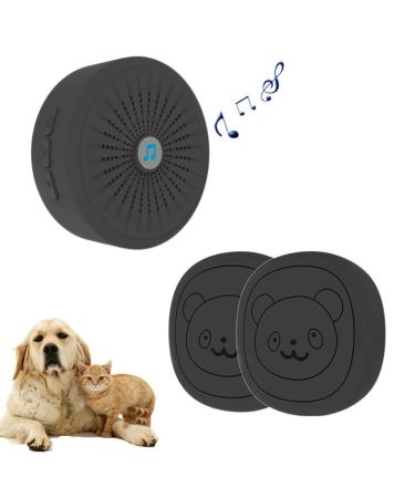 Allomn training bells for pets pet training doorbell pet dog communication door bell wireless cell phone doorbell adjustable volume songs 1 receiver & 2 transmitter EU connector