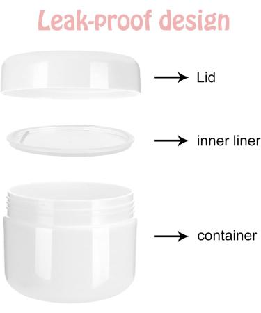 Heyu-Lotus Travel Pots for Toiletries 10 Pcs Travel Pots Cosmetic Sample Jars 20ml/50ml/100ml Sample Pots with Spatulas Tool for Cream Make-up Sample Glitter Nail Art Storage (Multi) - Buy Online on SooperMarket.com