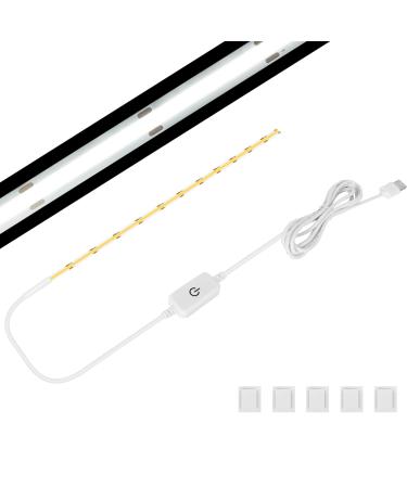 Tatazone COB Sewing Machine Light with Touch Dimmer  6500K Dimmable Uniform Sewing Machine Light Strip  Flexible 144 LEDs Sewing Light for Brother  Janome  Babylock  Pfaff-No Charger 6500K-No Charger-1 pcs