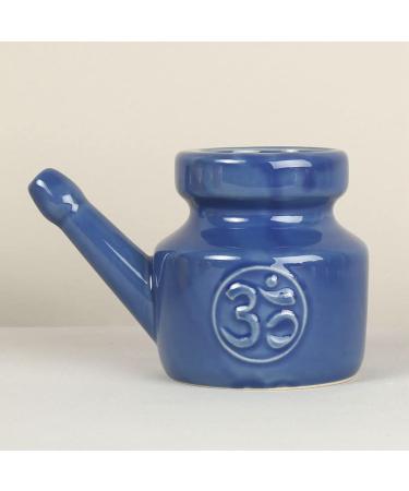 korvre 350Ml Ceramic Neti Pot Nose Cleaning Pot Leakproof Spout Pot for Nasal Rinsing Nose Washing Men Women Blue - Buy Online on SooperMarket.com