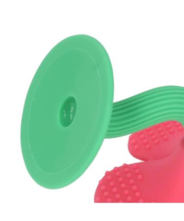 Baby Teether Toy - Ergonomic Grip for Pain Relief | Unique Shape Easy to Chew - Peony Red - Buy Online on SooperMarket.com