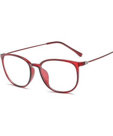 Koosufa Classic Retro Round Panto Glasses - Unisex Vintage Prescription-Free Frames with Case - Brown Nerd Glasses - Buy Online on SooperMarket.com