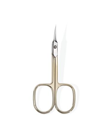 BNG Cuticle Scissors Professional Sharp Curved Cuticle Nail Scissors for Women Men Stainless Steel Cuticle Nipper Nails Remover Scissors Pedicure Manicure Nail Art Tool Gold