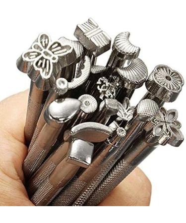 BANYOUR 20PCS Leather Stamping Set for DIY Saddle Making & Craft Stamps - Leather Carving Tools & Hammer - Buy Online on SooperMarket.com