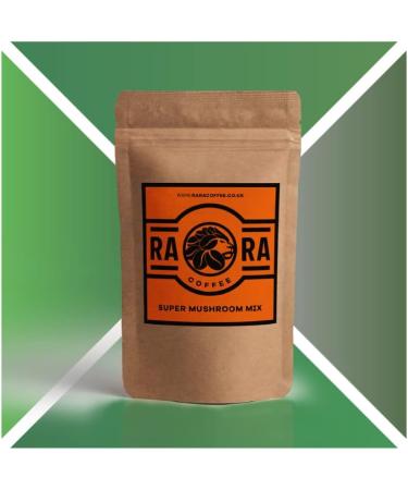 RARA Super Mushroom Coffee Blend - 50g - Instant Arabica Coffee with Premium Lion's Mane Reishi Chaga & Cordyceps - Buy Online on SooperMarket.com