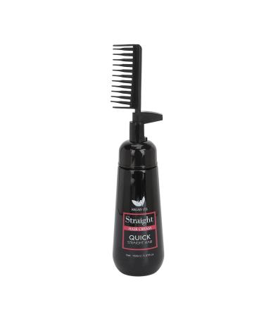 Hair Straightening Cream 150ml Nourishing Smoothing Mild Hair Straightening Correcting Cream with Comb for All Hair Type