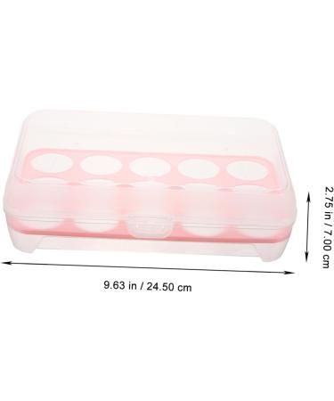OSALADI Egg Keeper 2pcs 10 Egg Holder Egg Containers with Lid Storage Pull Out Drawers Red Portable Crisper re-usable Red 24.5*10.5*7cm - Buy Online on SooperMarket.com