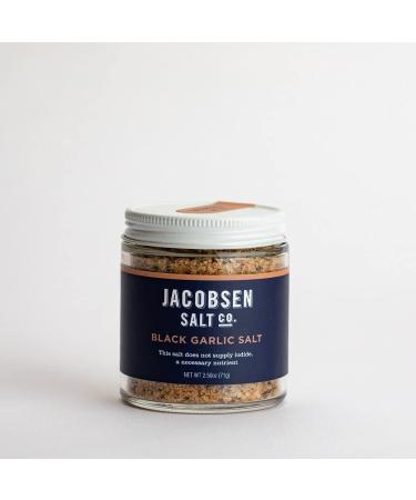 Jacobsen Salt Co. Specialty Sea Salt for Fancy Gourmet Cooking, Infused Sea Salt, Black Garlic Flavored