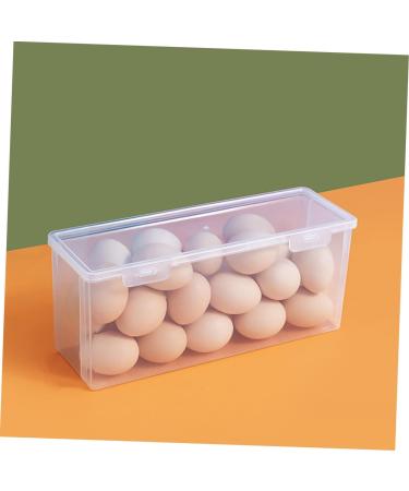 Mikinona 2pcs Box Egg Storage Box Plastic Trays for Food Refrigerator Egg Holder Fruit Vegetable re-usable - Buy Online on SooperMarket.com
