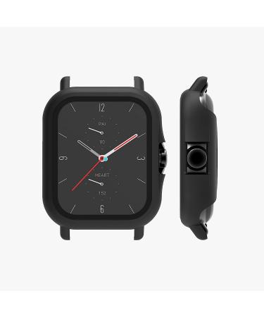 kwmobile 2-Pack Black/Green Cover for Huami Amazfit GTS 2 - Tempered Glass with Plastic Frame - Buy Online on SooperMarket.com