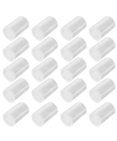 35mm Caliber Plastic Film Canisters-20pc (Clear)