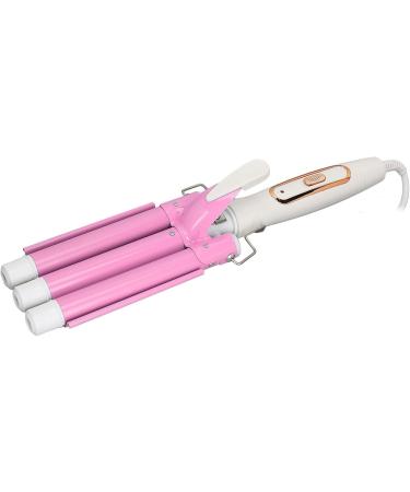 3 Barrel Curling Iron Wand - Adjustable Temperature Ceramic Lasting Waves Flexible for All Hairstyles - US Plug - Buy Online on SooperMarket.com