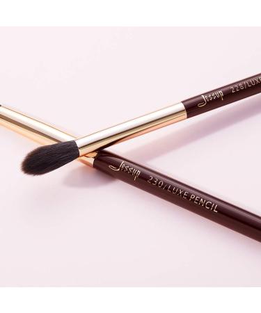 Jessup 15 Pcs Professional Makeup Brush Set - Synthetic Hair & Wooden Handle for Face Eye Foundation Powder & Eyeliner - International Shipping Available - Buy Online on SooperMarket.com