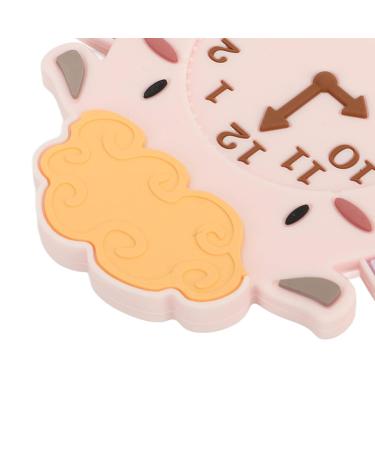 Silicone Infant Teething Toy - Cute Cartoon Sheep Alarm Clock Shape - BPA Free - Buy Online on SooperMarket.com