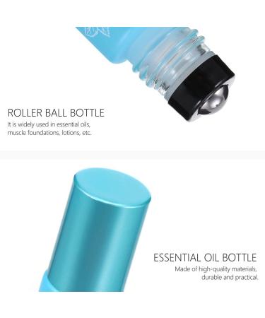 Buy 5pcs 10ml Printed Glass Roller Bottles - Essential Oil Sample Bottles for Travel & Massage | International Shipping Available - Buy Online on SooperMarket.com