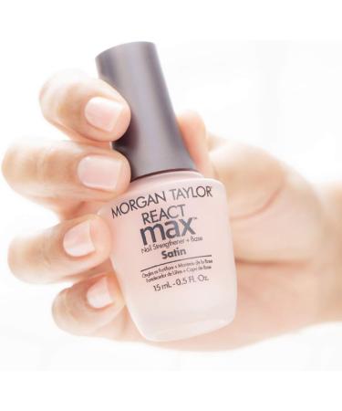 Morgan Taylor React Max Satin Formaldehyde Free Nail Strengthener Extended Wear Base Coat 15ml - Buy Online on SooperMarket.com