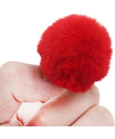 Pack of 30 Mini Faux Fur Pom Poms Beads - Handmade DIY Crafts - 30mm Mix Colors - Buy Online on SooperMarket.com